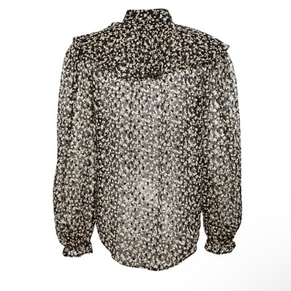 Bishop + Young | Selena Poet Blouse In Burnout Print | S - Picture 6 of 16